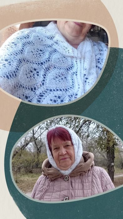 Шаль ручной работы