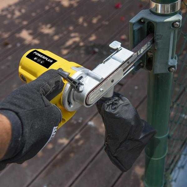 Електрическа пила - шлифовъчна машина POWX139 400W - 10 аксесоара