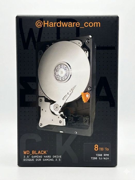 WD Black 8TB Box 7200RPM Gaming HDD, 256MB Cache 3.5" - WD8002FZBX