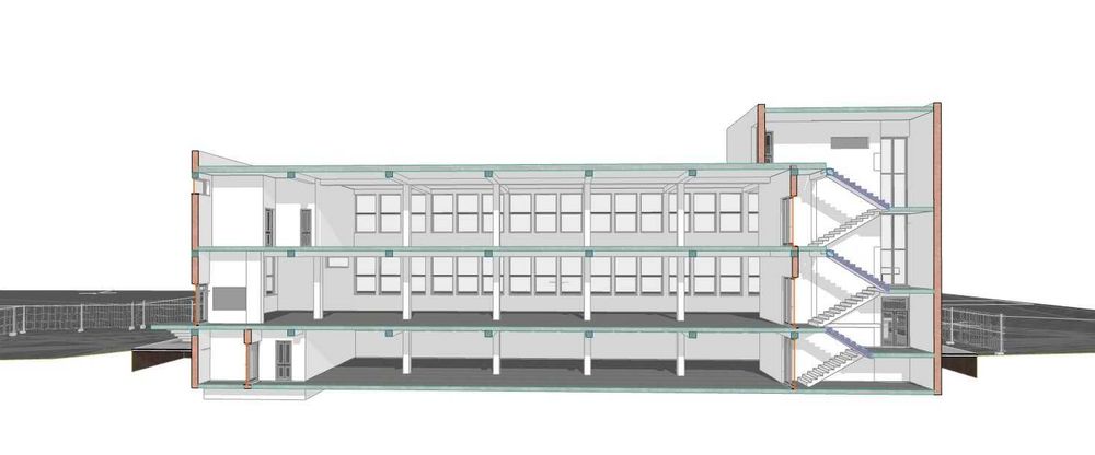 Cladire industriala 3 etaje - 1670m2, linga Lidl  Onesti