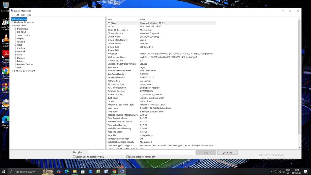 Sistem PC Complet Intel i5 / 8GB RAM / Monitor Lenovo Full HD