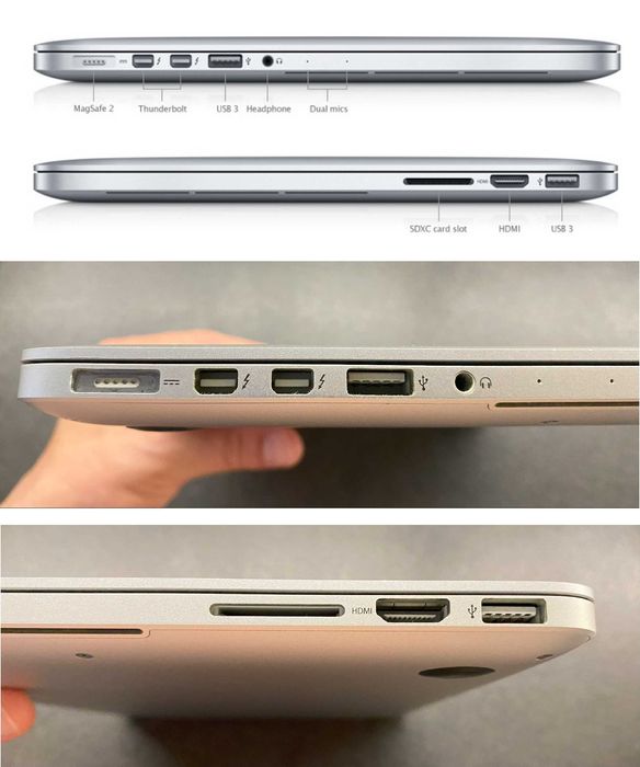 MacBook Pro Retina 13", Late 2012, Model A1425, 8 GB RAM, i5 2,5 GHz