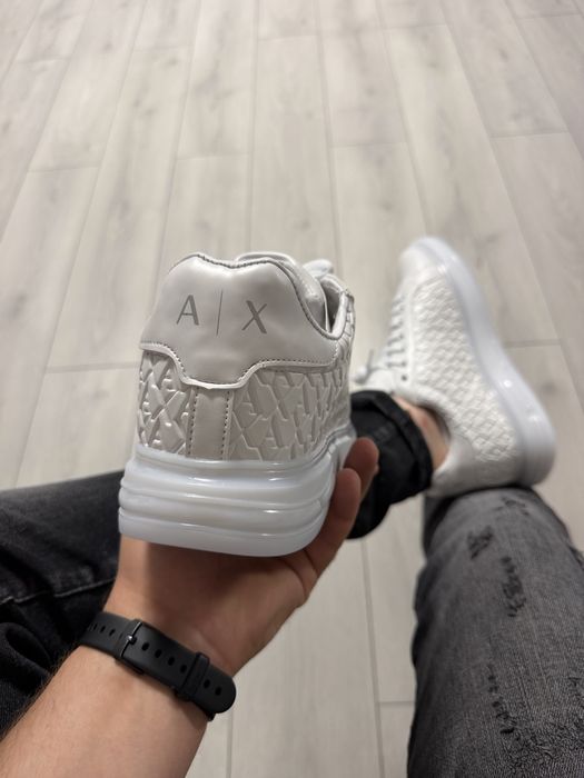 Adidasi Barbati A | X Armani Casual Full Alb!