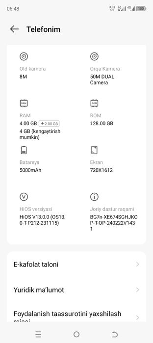 Tecno Spark 20 c 1mln200ming