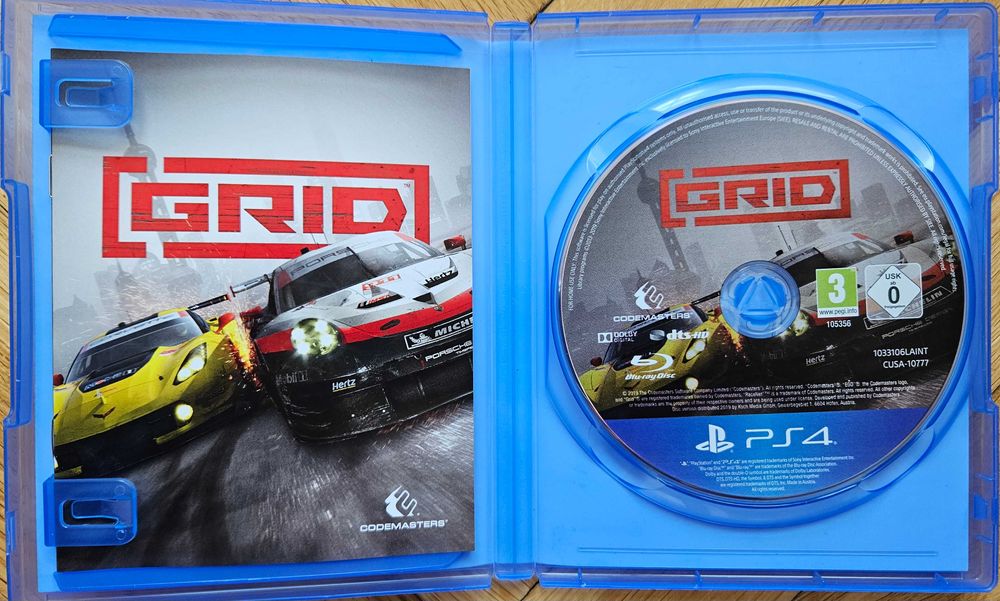 Grid PS4 Playstation 4 Плейстейшън 5 PS PS5 диск игра състезание коли