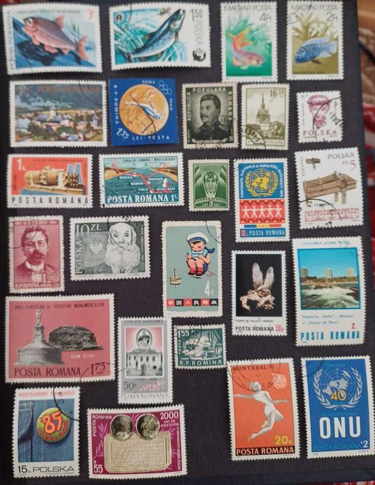 Colecție de 500+ de timbre – anii ’60–’90 – vândută integral