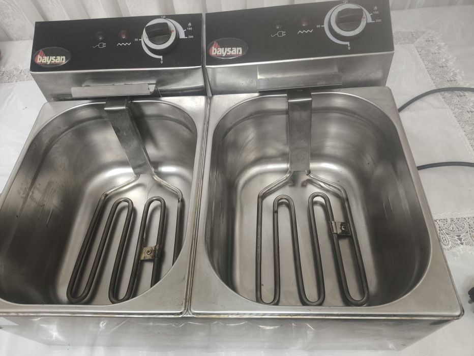 Фритюрница Baysan (2 секции) для кафе и фаст-фуда