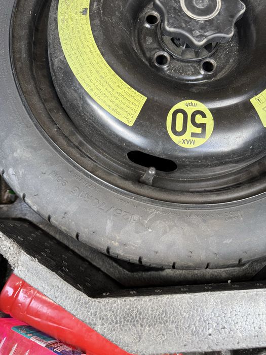 Roată rezerva slim 125 70 16 r16 noua kit Rapid fabia vw 185 60 15