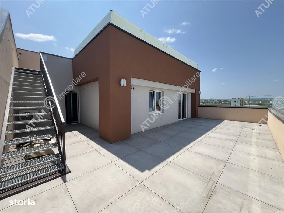 Penthouse cu 3 camere 2 bai si 2 terase zona Calea Surii Mici din Sibi