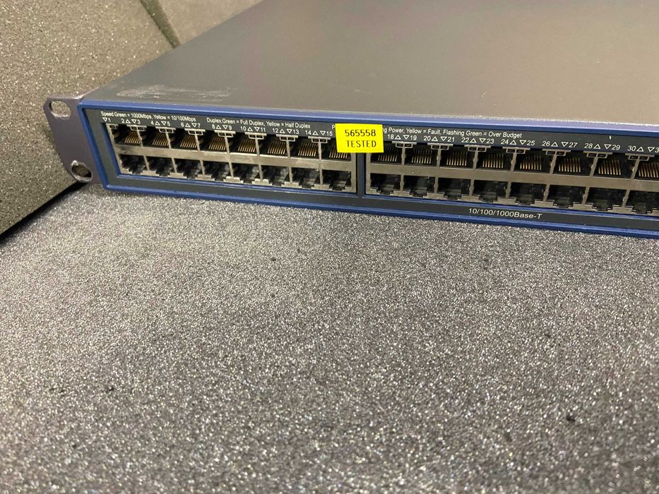 3Com 4800G PoE 48 портов гигабитов мрежов суич, 4x SFP, 2x 10Gb XFP
