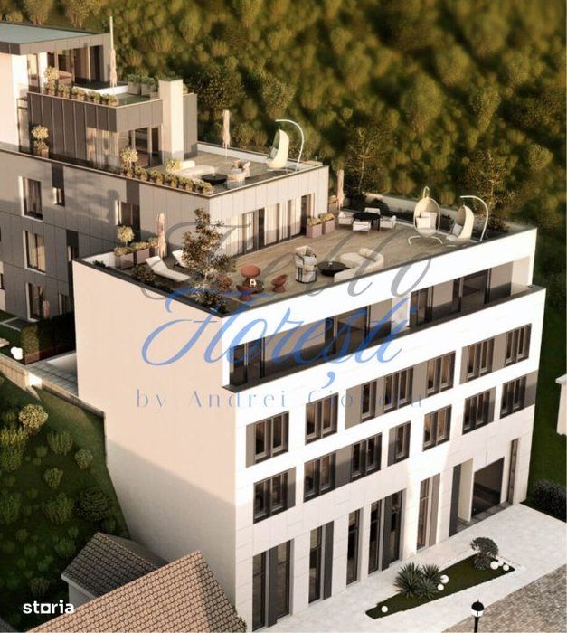 Penthouse 4 camere, 2 terase, semifinisat, 125 mp,  Zona Centrul Cluju