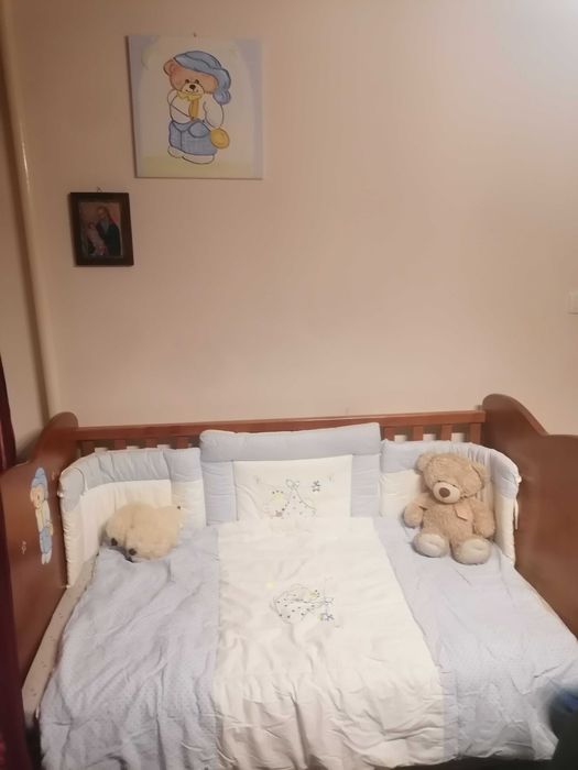 Детско легло 3 в 1, трансформиращо се с 3 нива на матрака