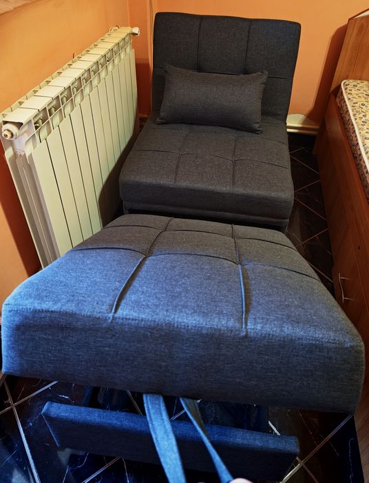 Vând fotoliu extensibil cu spătar rabatabil nou