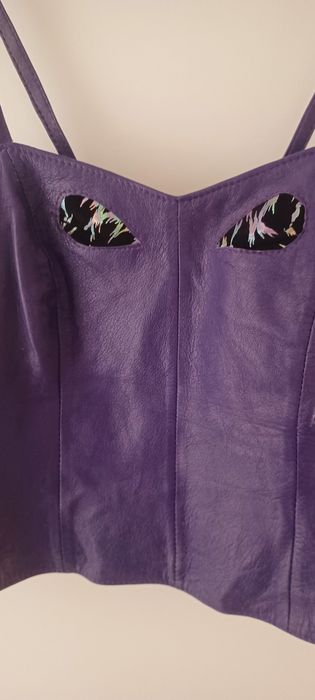 Top din piele naturala