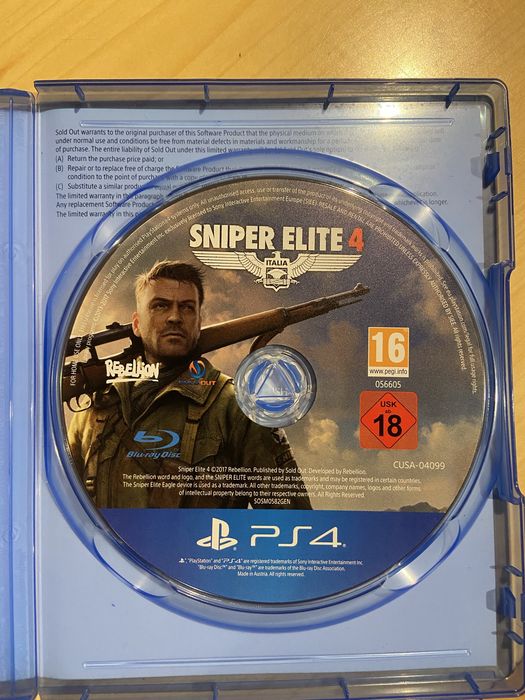 Игра За PS4 Sniper Elite 4