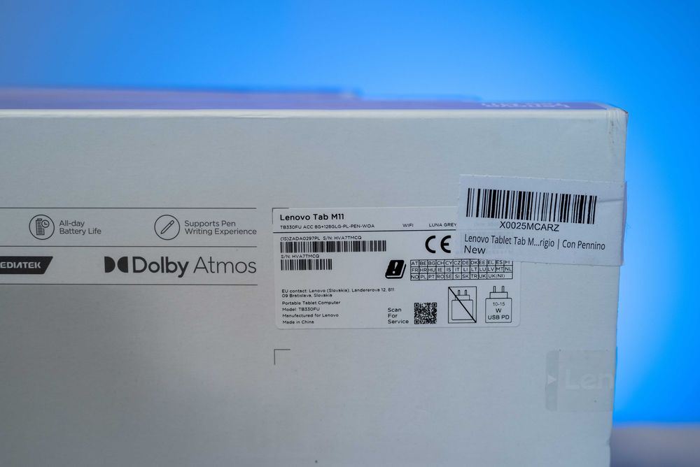 Tableta Lenovo Tab M11, varianta 8GB + 128GB, Pen inclus, sigilata