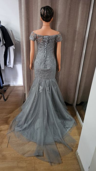 Rochie de mireasă gri, second hand premium