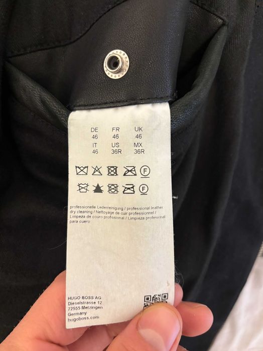 Geaca de piele Hugo Boss