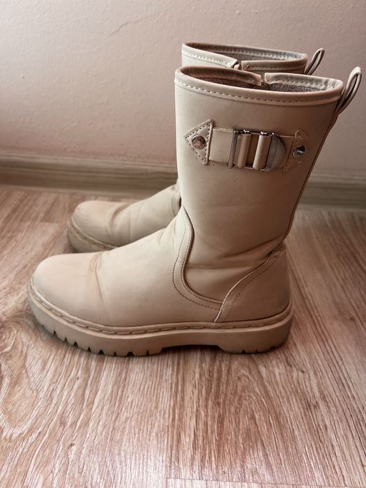 Боти/кожени/ниска подметка