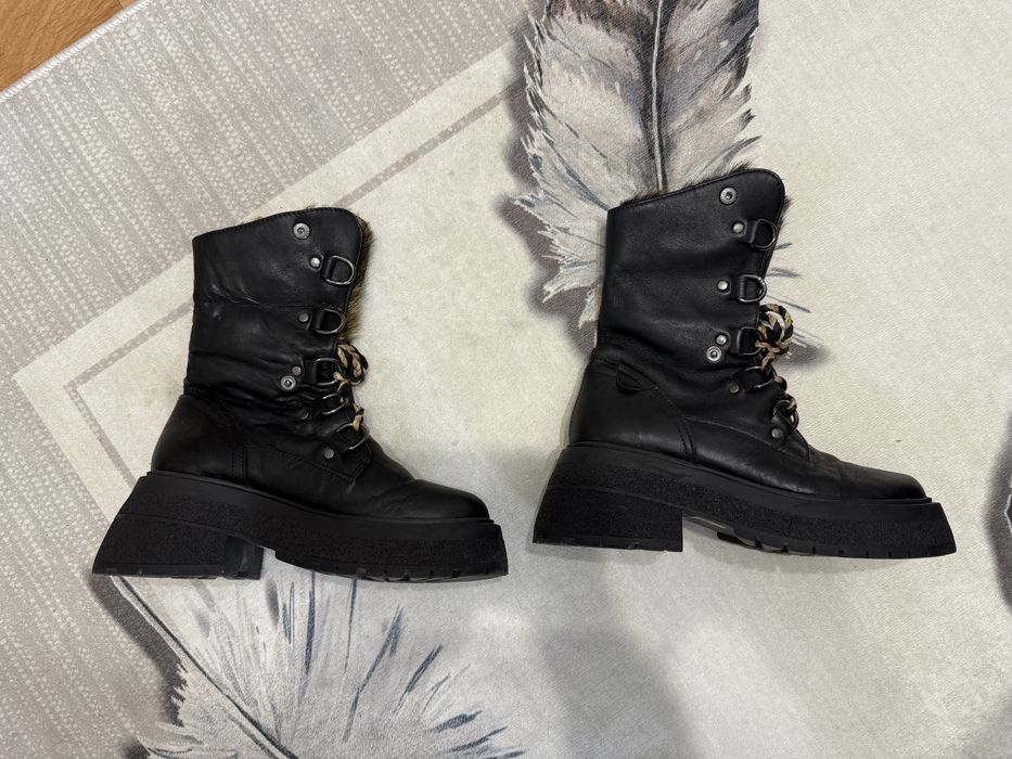 Gabina боти от естествена кожа и естествен косъм