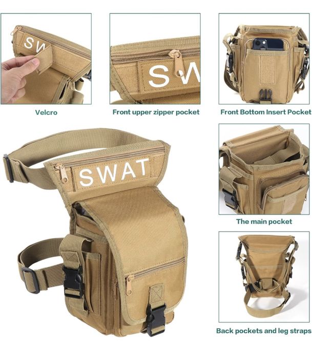 Мъжка чанта за бедро военна Лов/Туризъм/Тактическа/Къмпинг