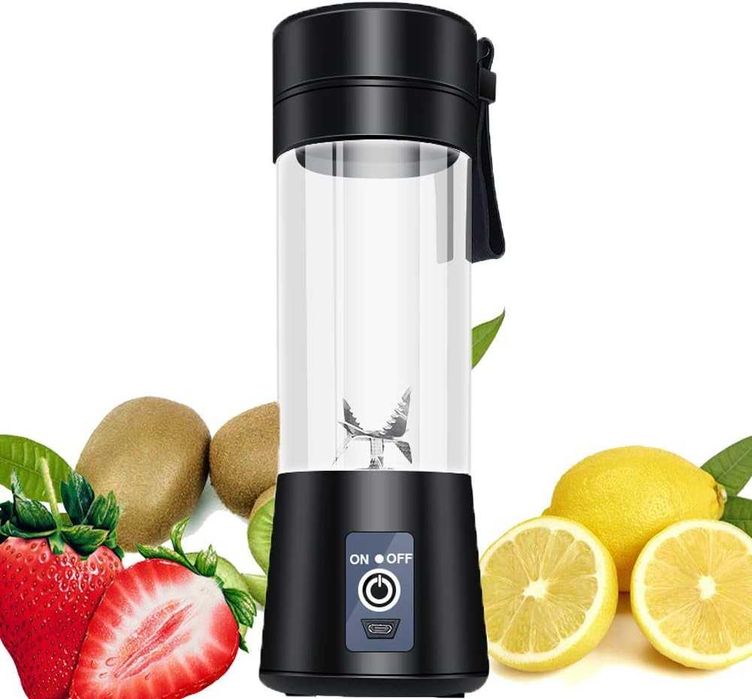 Преносим USB Блендер MoYouno – 400ml, 6 остриета, за Смутита