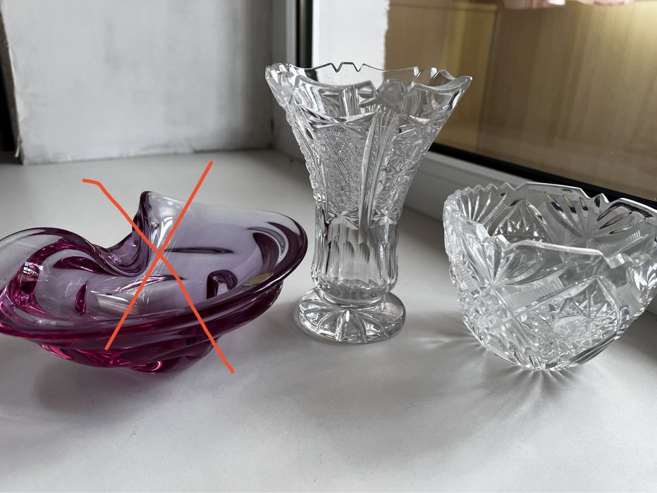 Вазочки хрусталь!