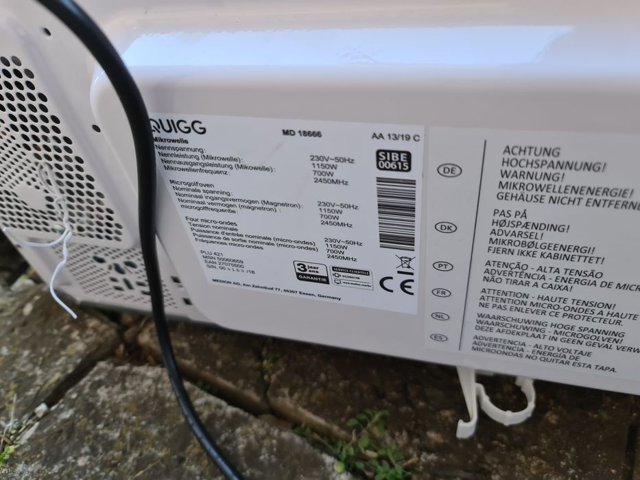 Микровълнова печка за части