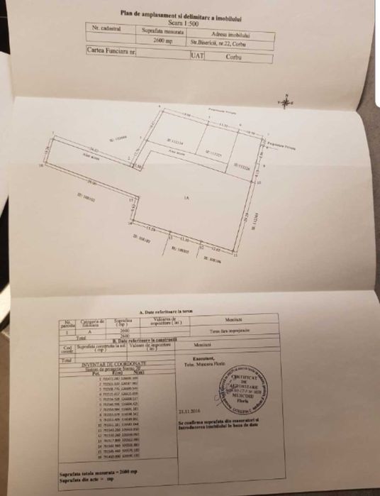 Teren intravilan cu vedere la lac , Corbu , Constanta