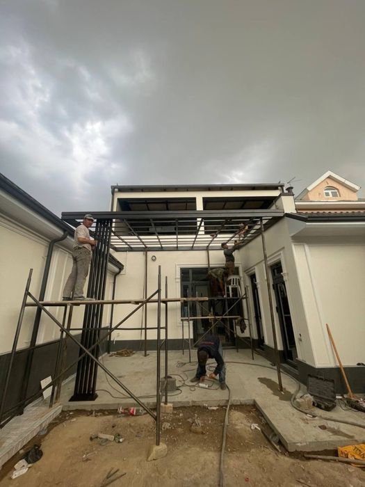 Навес в стиле хай тек