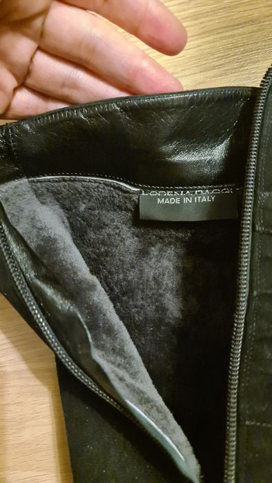 Сапоги зимние замша Италия