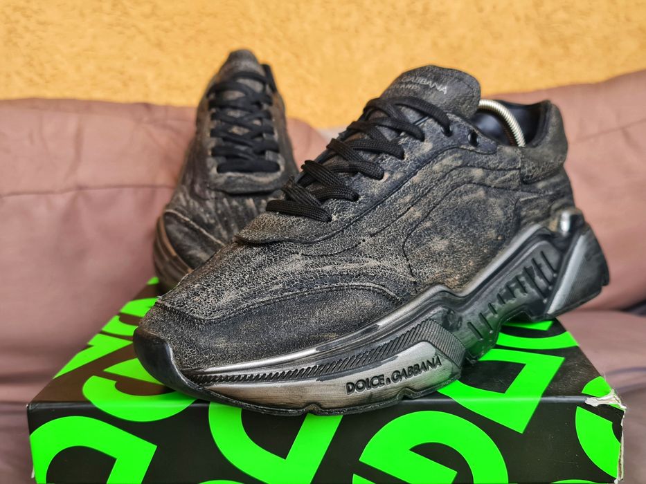 Sneakersi Dolce&Gabbana Originali Unicati,efect vinted,piele,marime 45