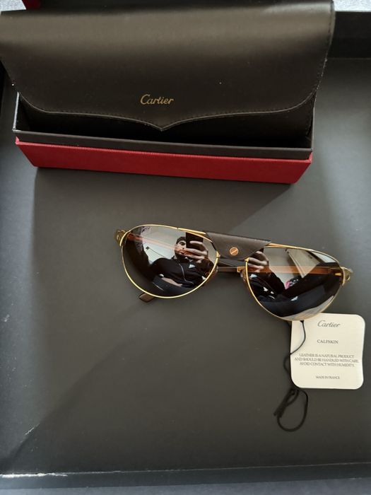 Cartier Santos Du Mont Black Platinium Gold NEW 58/16