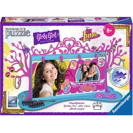 3D пъзел стойка за бижута- Soy Luna, 108 частиTrend by Ravensburger