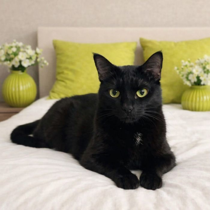 Котик Черный котик ищет семью