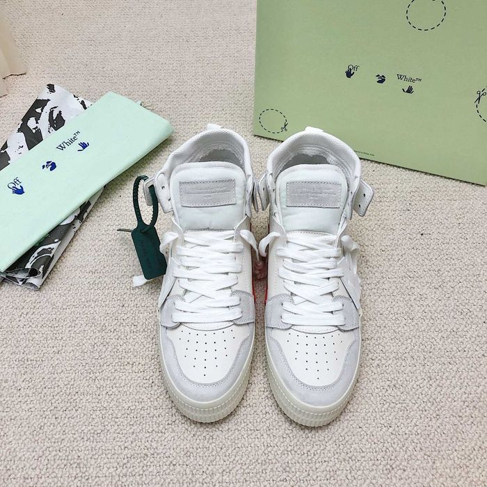 Adidasi OFF WHITE - High White Sneakers Premium din Piele Full Box NOI