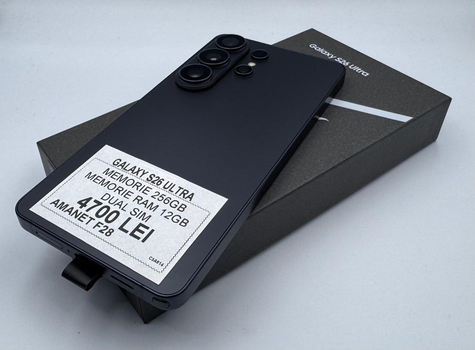 Amanet F28: Telefon Samsung Galaxy S26 Ultra 256GB NOU