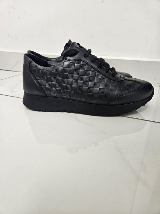 Sneakers / Pantofi sport Bigotti din piele naturală 100% – Negri