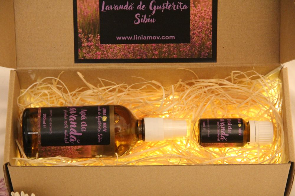 Linia Mov - Pachet Relaxare Dark: ulei + apă de lavandă (cadoul ideal)
