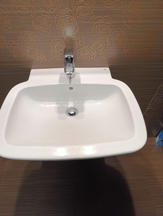 Chiuveta/Lavoar Gala, semipiedestal și baterie Hansgroche