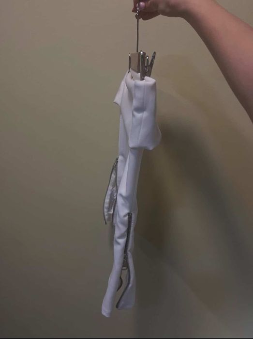 Zara top alb fara bretele