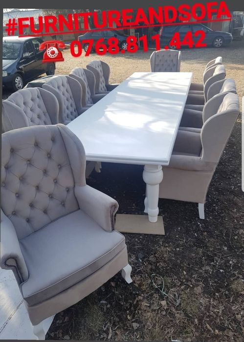 Masa lemn masiv si fotolii