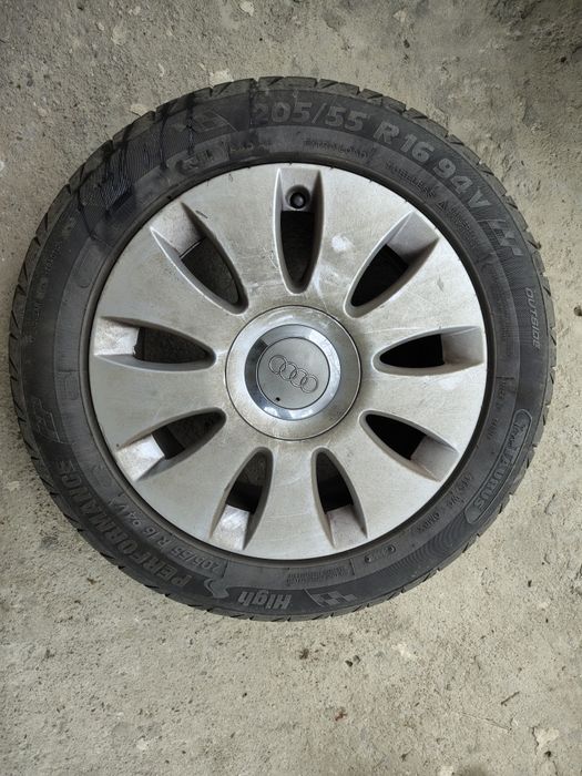 Set jante R16 5x112 cu anvelope vara 205/55/R16