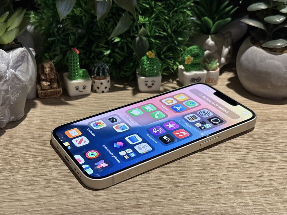 Iphone 13 Alb ‼️ca NOU‼️100% baterie‼️Garantie‼️