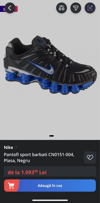Adidasi Nike Shox TL Racer. Noi. Originali