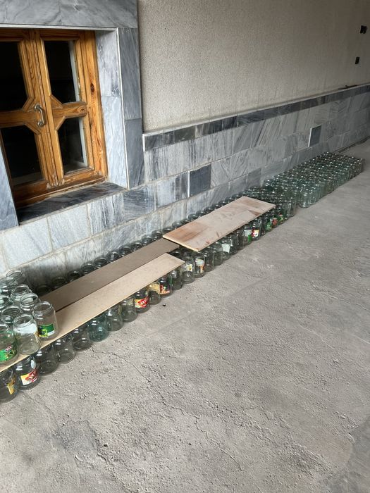 Стандартные стеклянные литровые банки