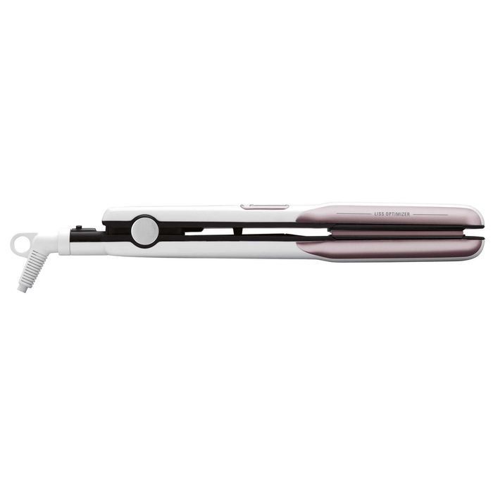 Placa de indreptat parul Rowenta Liss & Curls Premium Care SF7660F0, Cashmere Keratin, 130-200°C, Generator de ioni, LCD, Alb