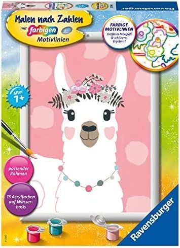 Рисуване по номера лама- алпака