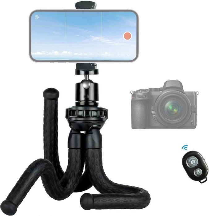 Trepied portabil smartphone sau DSLR, camera foto
