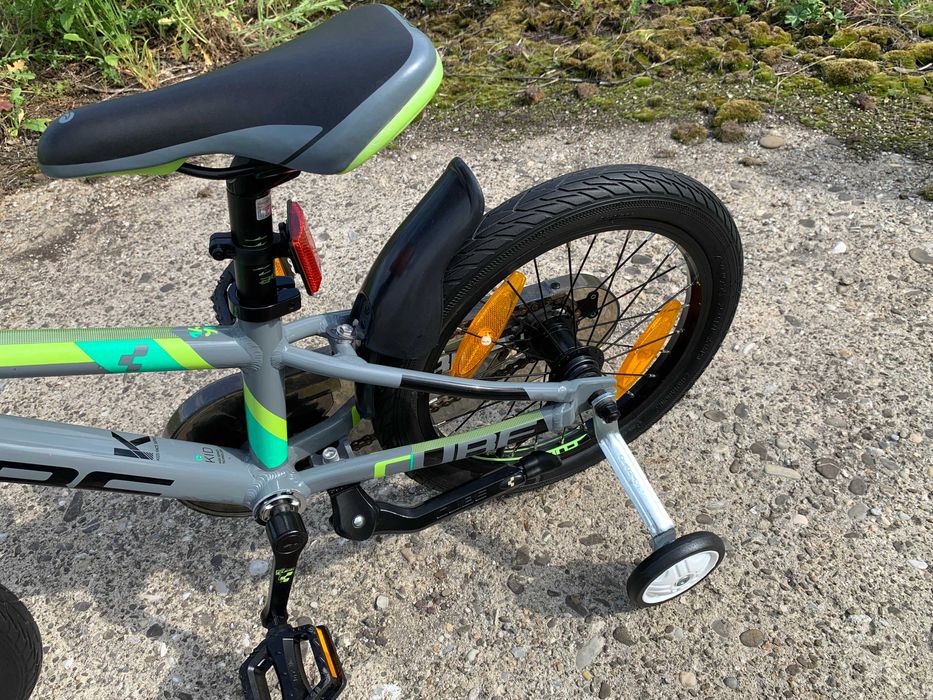 Bicicleta copii CUBE KIDS RACE 160_Cadru Aluminiu_Roti 16 inch_Roti Ajutatoare_Varsta 3-6 ani(94-122 cm)